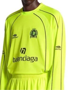 Balenciaga Beverly Hills number 10 neon long sleeve jersey